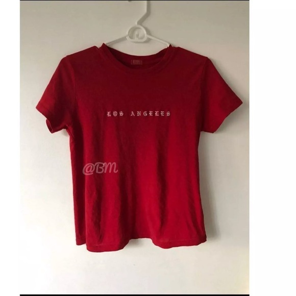 brandy melville red shirt